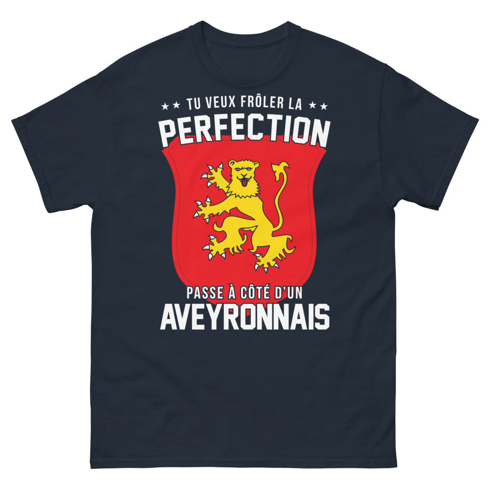 T-shirt Aveyronnais marine - Tu veux frôler la perfection