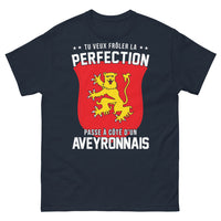 Thumbnail for T-shirt Aveyronnais marine - Tu veux frôler la perfection
