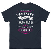 Thumbnail for T-shirt Colombienne marine - Je ne suis pas parfaite