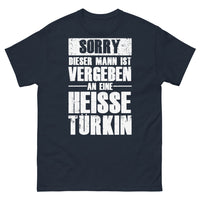 Thumbnail for T-shirt turque marine - désolé, marié à une Turque – humour