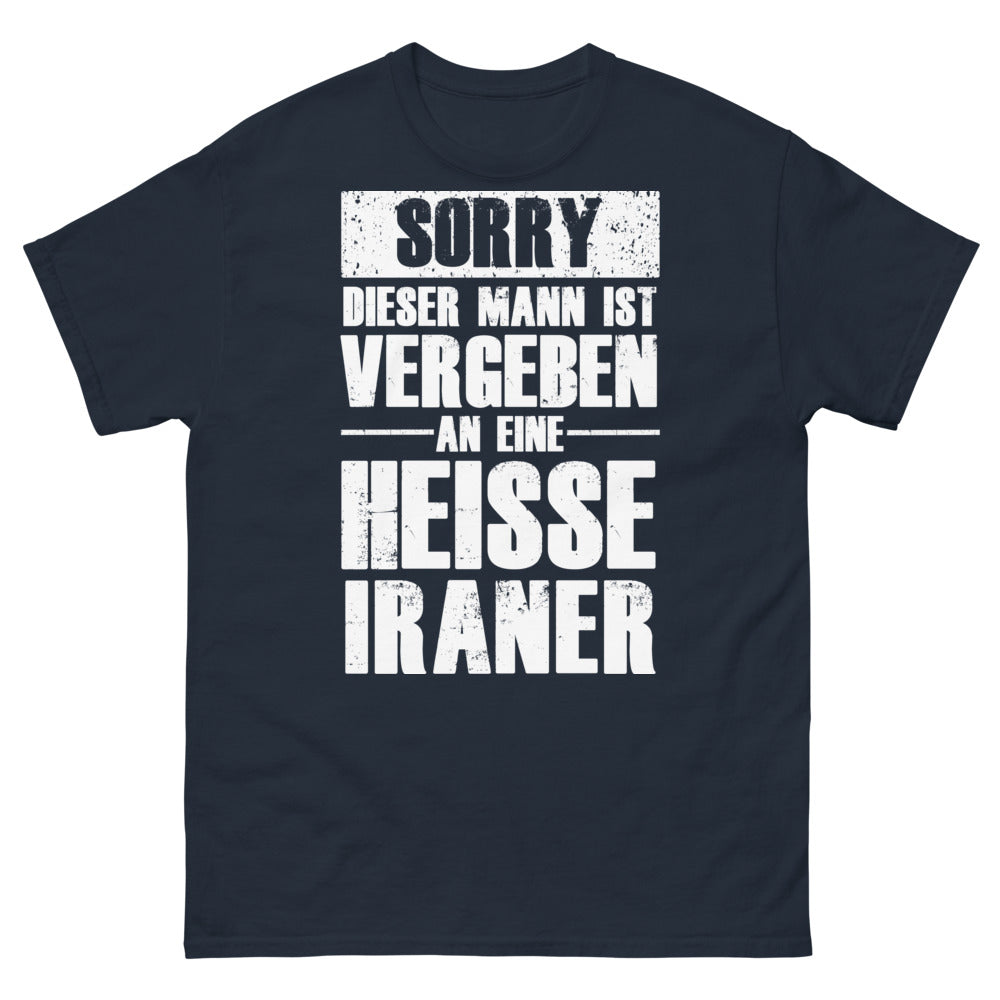 T-Shirt Iraner marineblau - Humor-Text