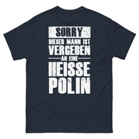 Thumbnail for Marineblaues T-Shirt Polen - Sorry, dieser Mann ist vergeben