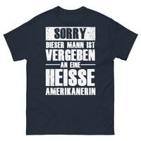 Thumbnail for T-Shirt Deutschland-Amerika dunkelblau - Deutscher Text