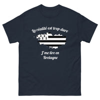 Thumbnail for T-shirt Bretagne marine - La réalité est trop dure