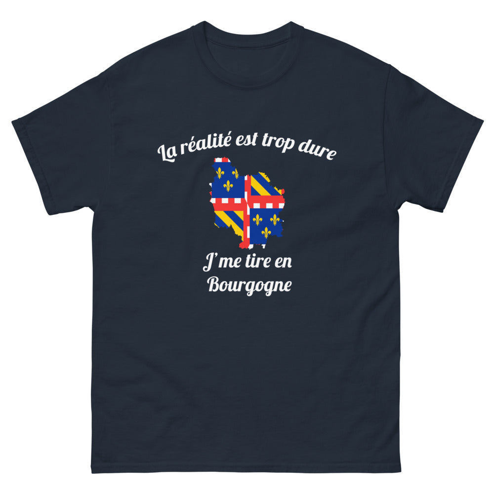 T-shirt Bourgogne marine - réalité trop dure