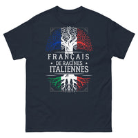 Thumbnail for T-shirt Français de Racines Italiennes marine - esprit franco-italien