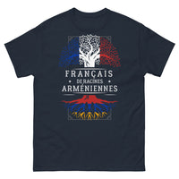 Thumbnail for T-shirt Racines Arméniennes marine - humour et identité