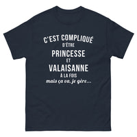 Thumbnail for T-shirt Princesse Valaisanne marine - humour et fierté locale