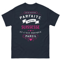 Thumbnail for T-shirt Suissesse marine face - presque parfait