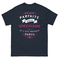 Thumbnail for T-shirt vénézuélienne marine - humour et fierté d'origine