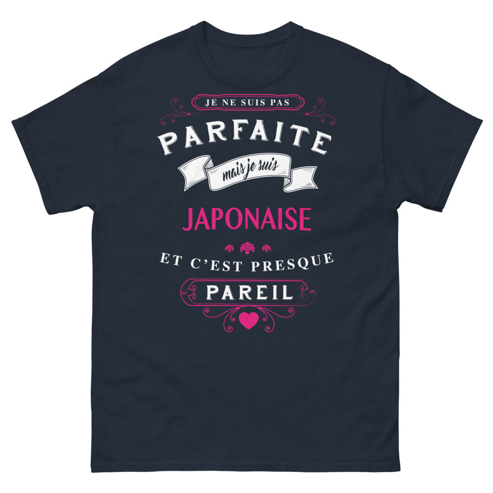 T-shirt Japonais marine - Je ne suis pas parfaite mais japonaise