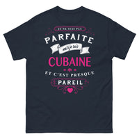Thumbnail for T-shirt Cubaine marine - je ne suis pas parfaite