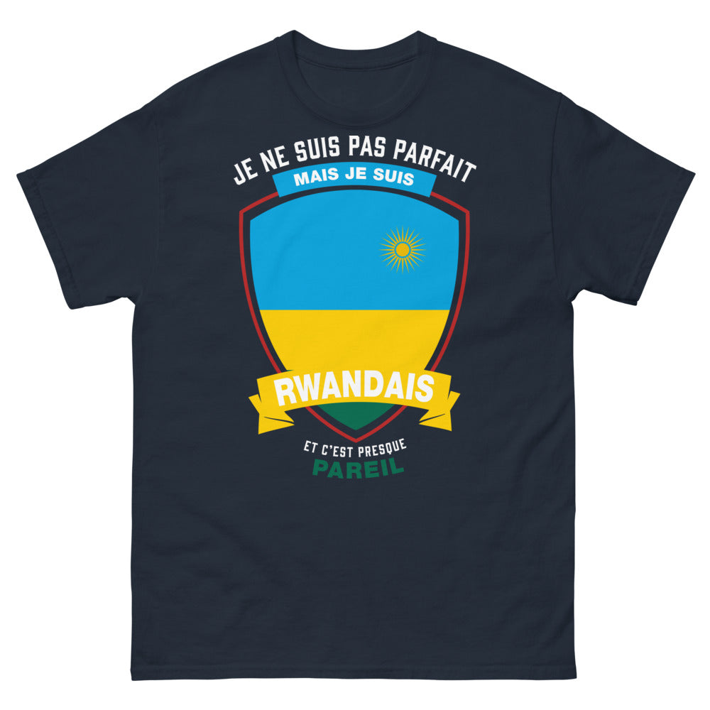 T-shirt Rwanda marine - Je ne suis pas parfait