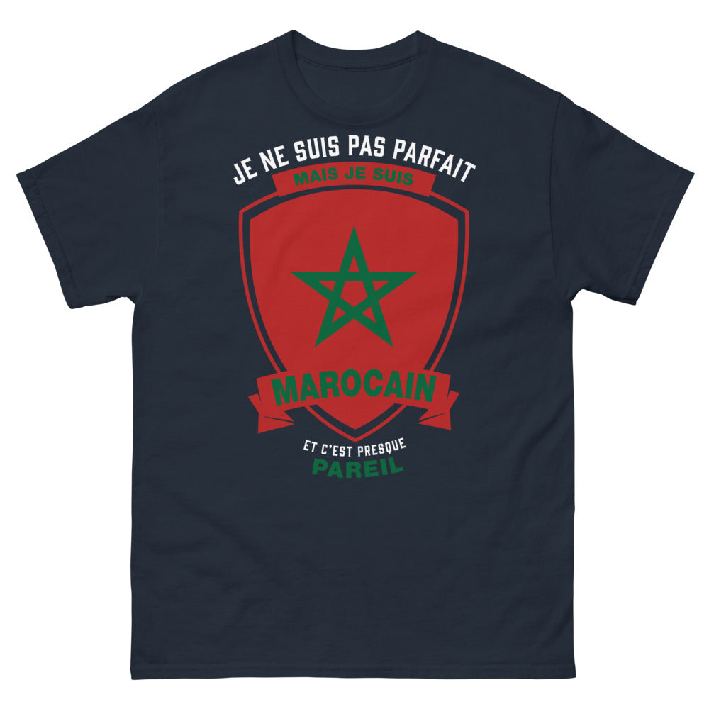 T-shirt Marocain marine - humour et fierté marocaine