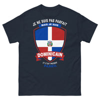 Thumbnail for T-shirt République dominicaine marine - Être Dominicain, presque parfait