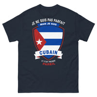 Thumbnail for T-shirt Cubain marine - pas parfait mais Cubain, presque pareil