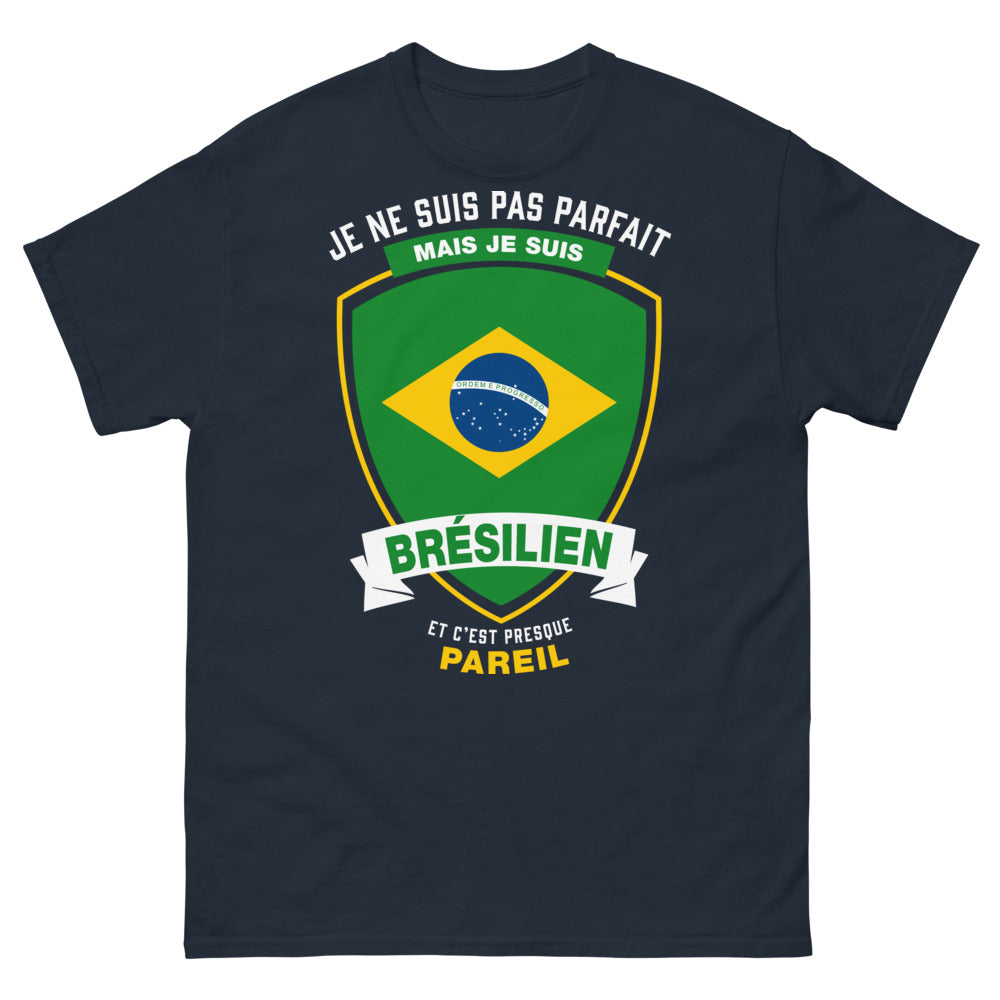 T-shirt Brésil marine - je suis brésilien