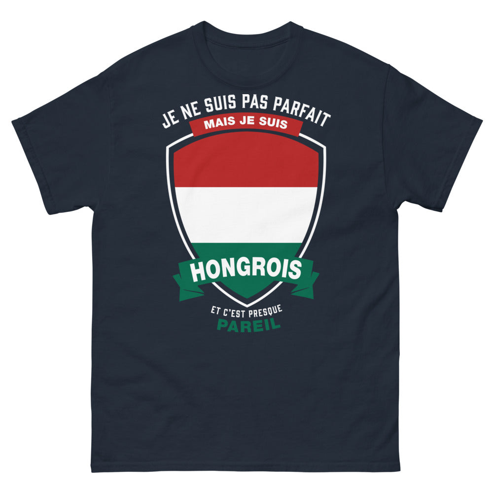 T-shirt Hongrois bleu marine - clin d'œil humoristique