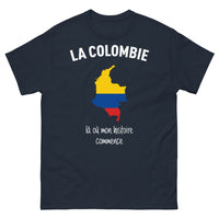 Thumbnail for T-shirt Colombie marine - Là où mon histoire commence