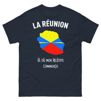 Thumbnail for T-shirt La Réunion marine - là où mon histoire commence