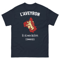 Thumbnail for T-shirt Aveyron marine - Là où mon histoire commence