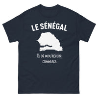 Thumbnail for T-shirt Sénégal marine - Là où mon histoire commence