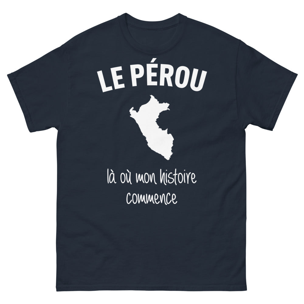 T-shirt Pérou marine - Esprit péruvien