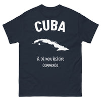Thumbnail for T-shirt Cuba bleu marine - Là où mon histoire commence