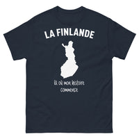 Thumbnail for T-shirt Finlande marine - Là où mon histoire commence