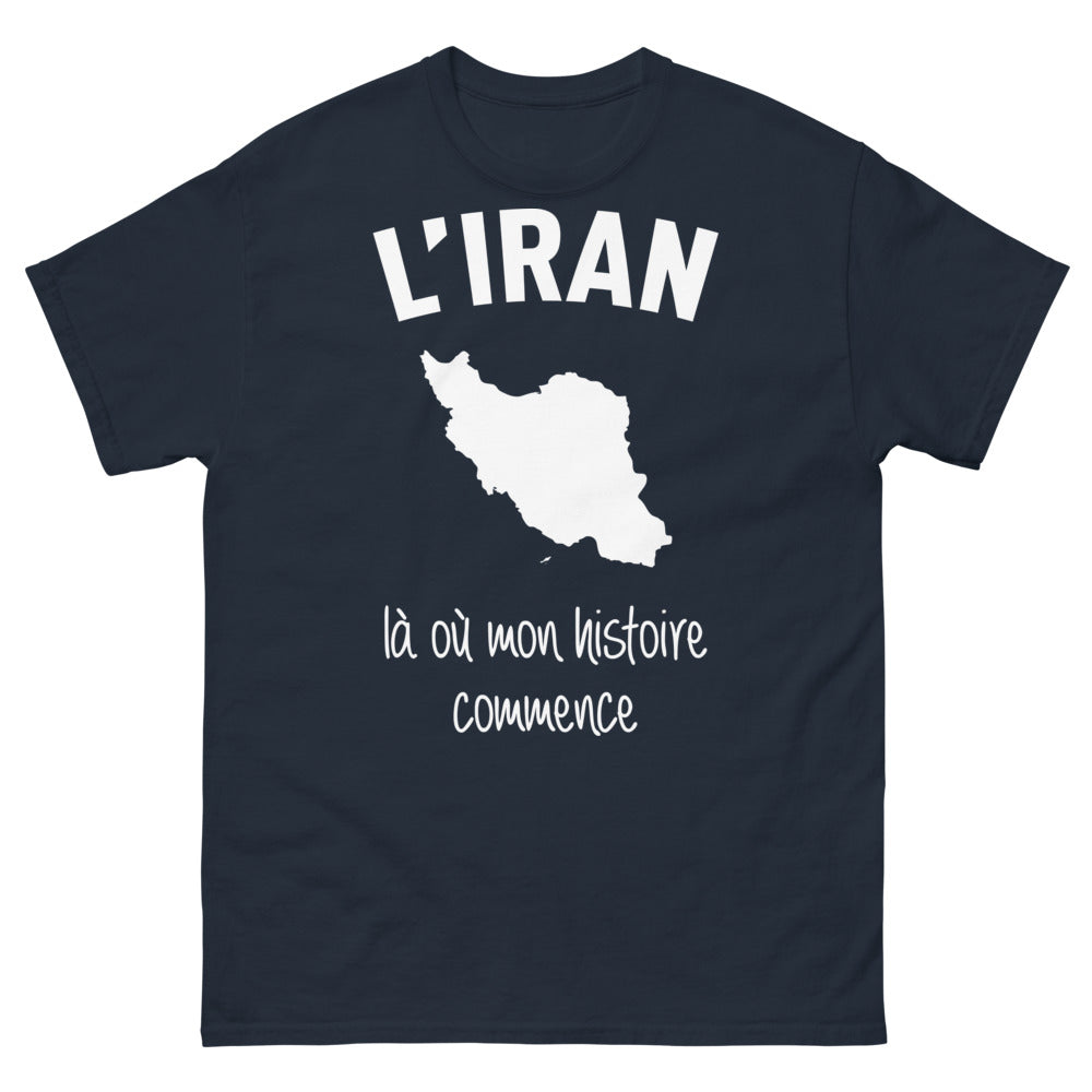 T-shirt L'Iran marine - Là où mon histoire commence