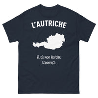 Thumbnail for T-shirt Autriche marine - L'Autriche, là où mon histoire commence