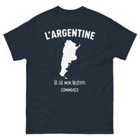 Thumbnail for T-shirt Argentine bleu marine - là où mon histoire commence