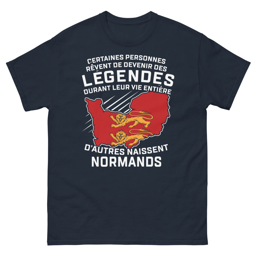 T-shirt Normandie marine - fierté normande