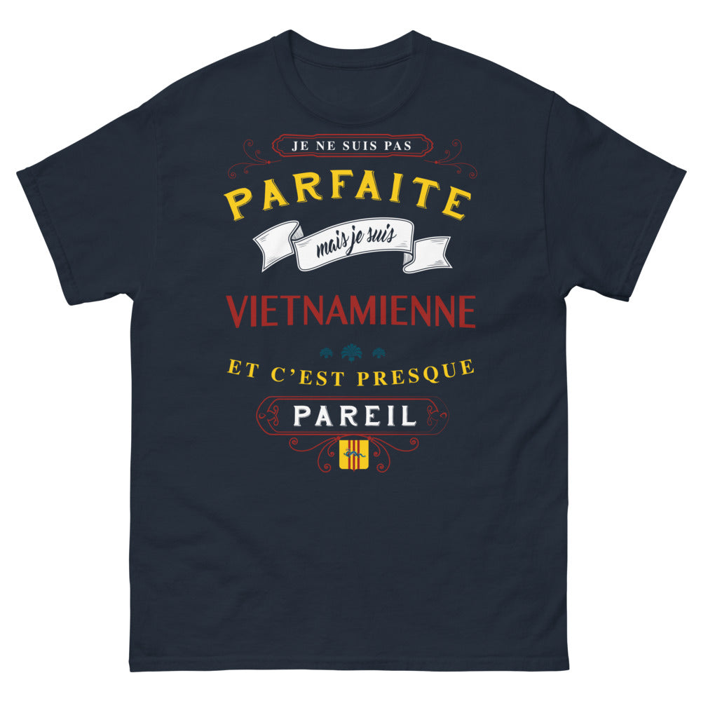 T-shirt Vietnamienne marine - fierté
