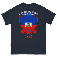 Thumbnail for T-shirt Haïtien marine - Je ne suis pas parfait, mais Haïtien