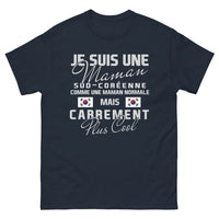 Thumbnail for T-shirt sud-coréenne marine - maman plus cool que normale