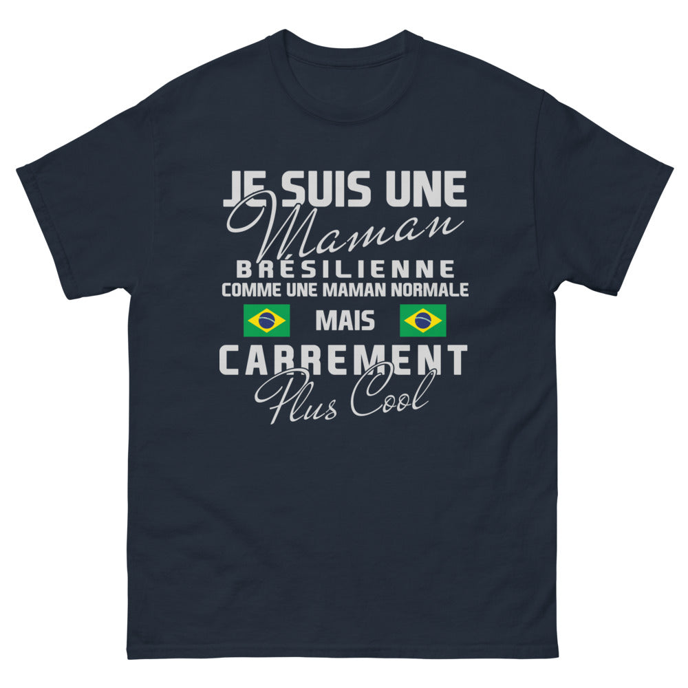 T-shirt Maman brésilienne marine - samba tropical