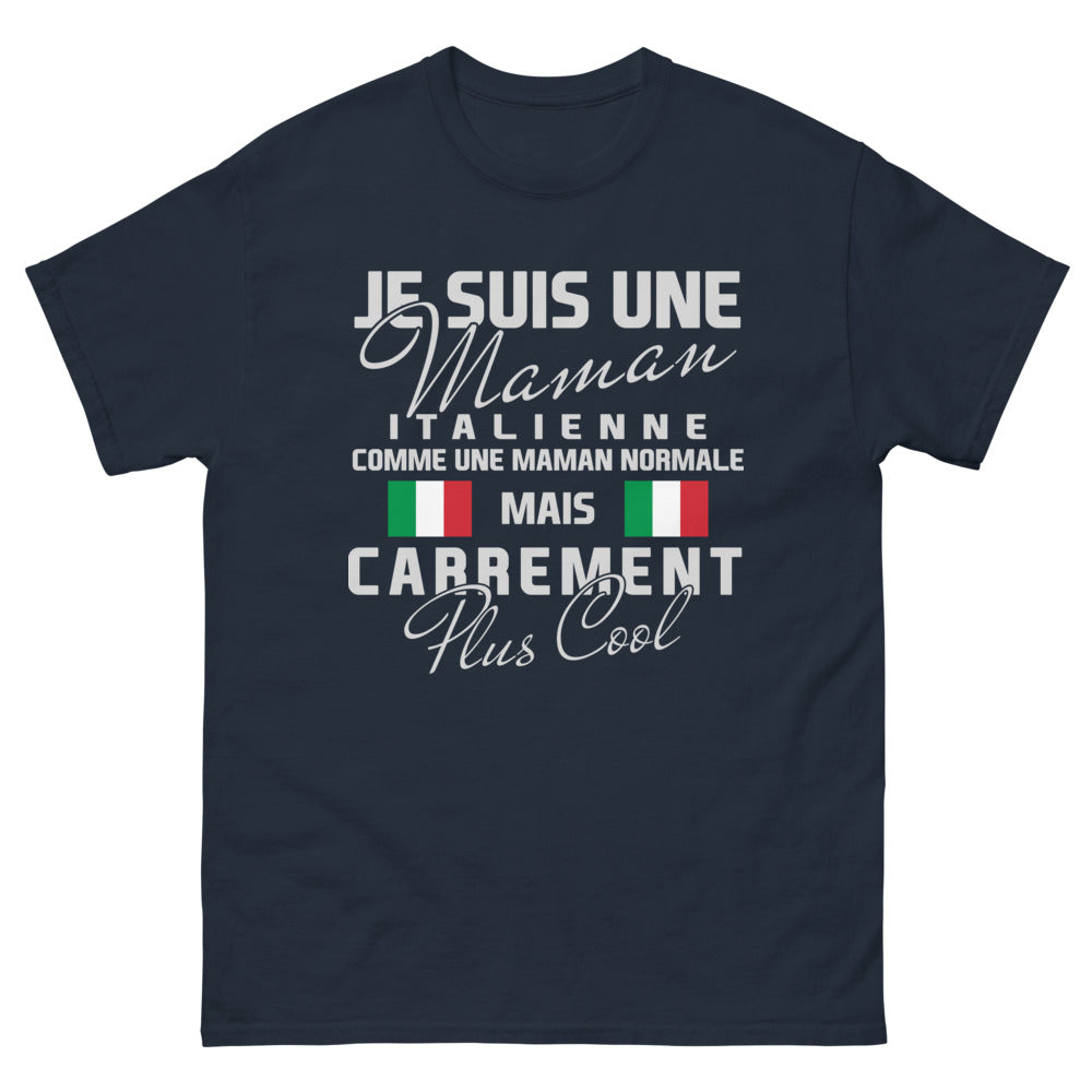 T-shirt Maman italienne marine - Je suis une maman italienne, carrément plus cool