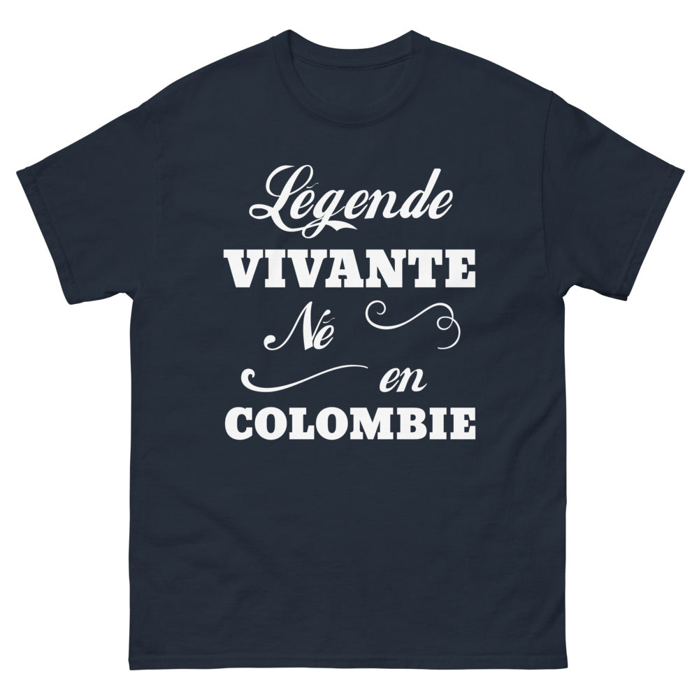 T-shirt Colombie marine - légende vivante