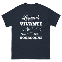 Thumbnail for T-shirt Bourgogne marine - Légende vivante née en Bourgogne