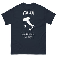 Thumbnail for T-shirt Italie marine - Dove ha inizio la mia storia