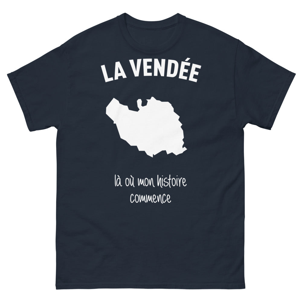 T-shirt Vendée marine - design chaleureux et nostalgique