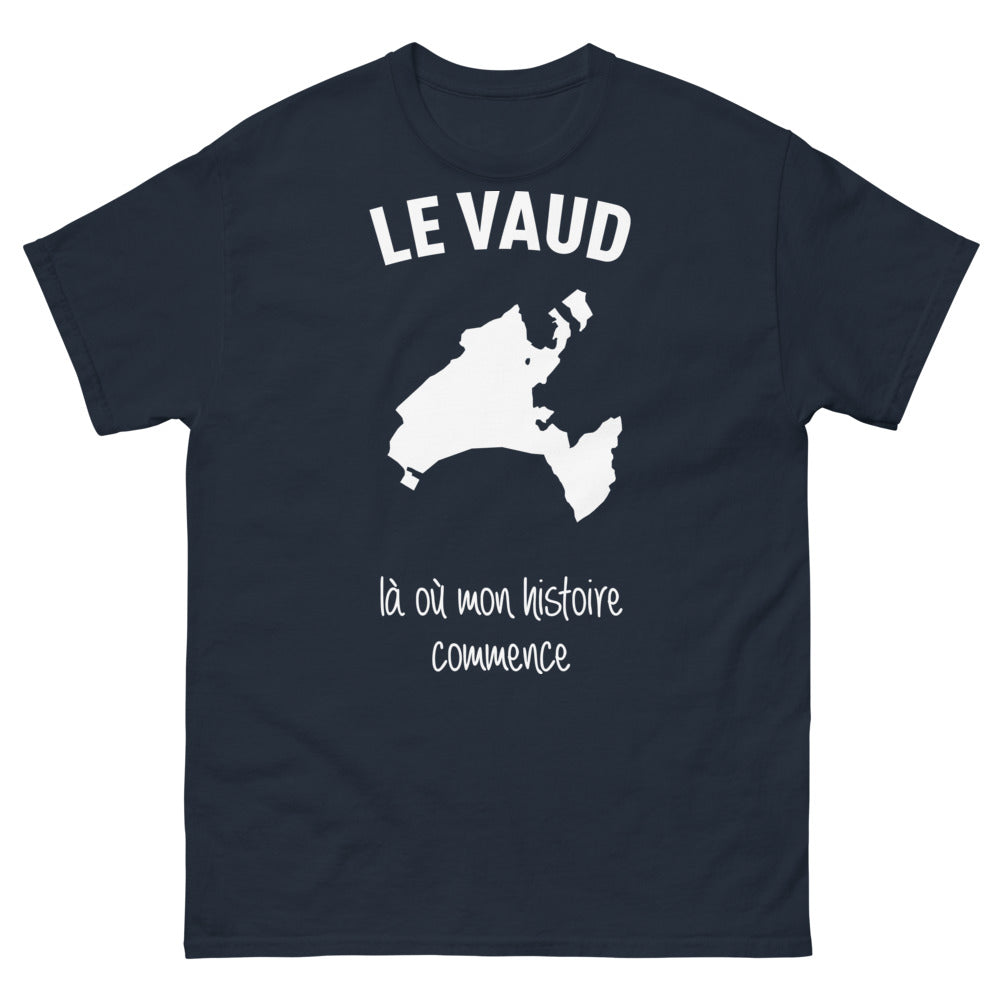 T-shirt Vaud marine - Le Vaud - Là où mon histoire commence