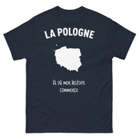 Thumbnail for T-shirt Pologne marine - là où mon histoire commence