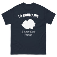Thumbnail for T-shirt Roumanie marine - Là où mon histoire commence