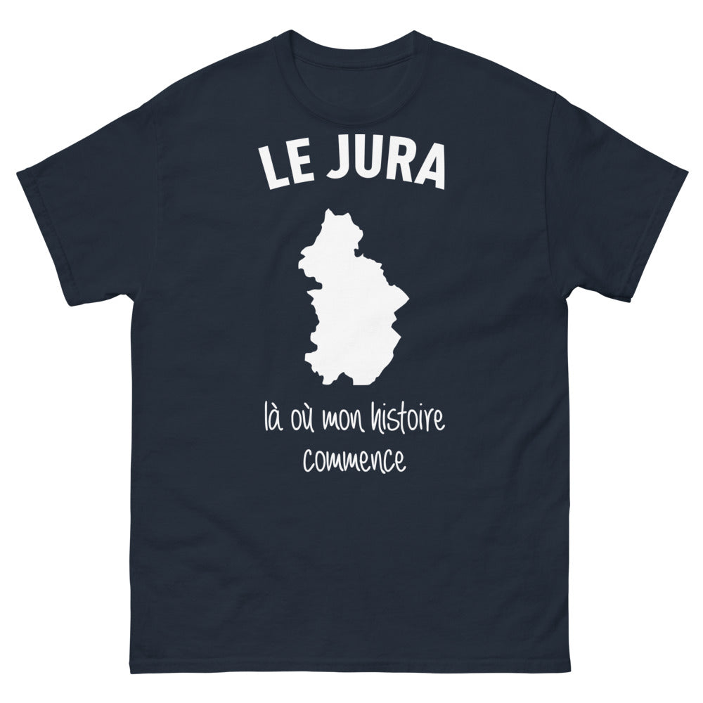 T-shirt Jura marine - Là où mon histoire commence