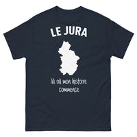 Thumbnail for T-shirt Jura marine - Là où mon histoire commence