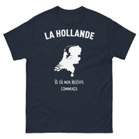 Thumbnail for T-shirt La Hollande marine - racines hollandaises et humour
