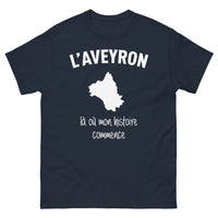 Thumbnail for T-shirt Aveyron marine - Là où mon histoire commence