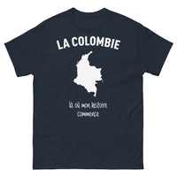 Thumbnail for T-shirt Colombie marine - Là où mon histoire commence